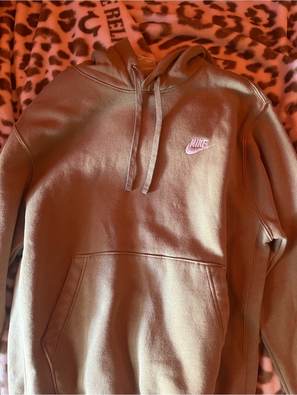 Nike Brown Hoodie with Black Swoosh